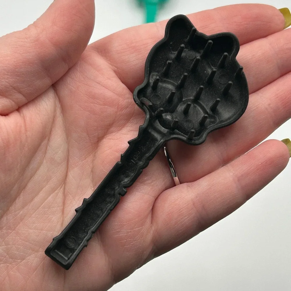 Monster High Doll Brushes 3 Lot Skullette Black Teal Blue Mattel 2010‎ Accessory